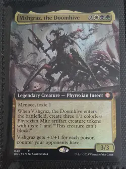 Vishgraz, The Doomhive (Extended Art) FOIL X1 ONC MTG Commander Phyrexia B1 - Image 1