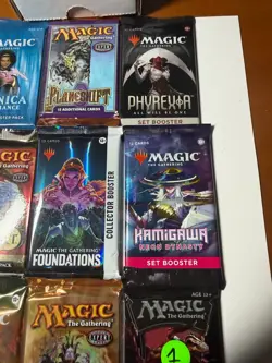 MTG RARE! Sealed Booster PackS Lot (9) MTG, Lord of the Rings Kamigawa Kaldheim - Image 4