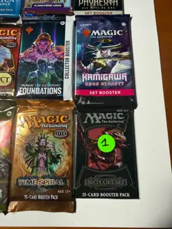 MTG RARE! Sealed Booster PackS Lot (9) MTG, Lord of the Rings Kamigawa Kaldheim - Image 5