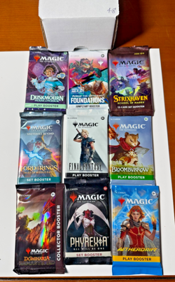 MTG RARE! Sealed Booster PackS Lot (9) MTG, Lord of the Rings Kamigawa Kaldheim - Image 1