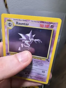 Pokemon Haunter 1st Edition Fossil Holo Rare Stage 1 6/62 Holo 1999 Card - Image 2