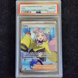 2024 Pokemon SVP Premium Tournament Collection Iono 124 Promo | PSA 10 Gem Mint - Image 1