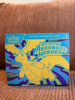 Pokemon Ascended Heroes ETB Opened with Sealed Promo and Accessories *no packs* - Image 3