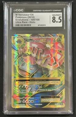 2016 Evolutions Mega Venusaur EX CGC 8.5 English #100/108 Full Art - Image 1