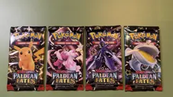 Pokemon TCG Scarlet & Violet Paldean Fates Booster Packs Lot of 4 English - Image 1