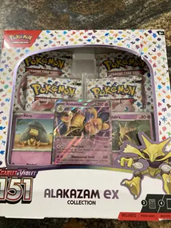 Alakazam Ex Collection Box Scarlet & Violet 151 Pokemon 2023 Factory Sealed C - Image 4