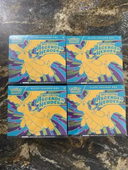 Pokemon Mega Evolution Ascended Heroes ETB New Unopened 4X Factory Sealed - Image 1