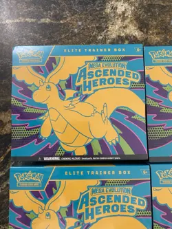 Pokemon Mega Evolution Ascended Heroes ETB New Unopened 4X Factory Sealed - Image 3