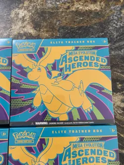 Pokemon Mega Evolution Ascended Heroes ETB New Unopened 4X Factory Sealed - Image 4