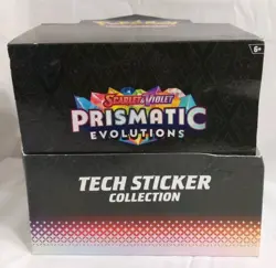 Empty box only Prismatic Evolutions Sticker Tech Pokemon Empty Box - Image 3