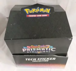 Empty box only Prismatic Evolutions Sticker Tech Pokemon Empty Box - Image 4