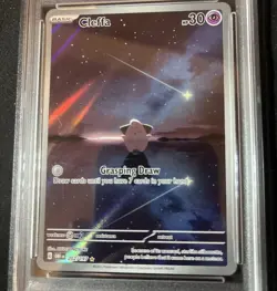 PSA 8 2023 Pokemon Obsidian Flames Cleffa Illustration Rare 202/197 - Image 4