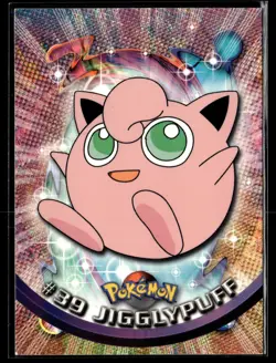 #39 Jigglypuff Pokemon 1999 Topps TV Blue Logo - Image 1