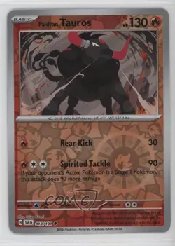 Paldean Tauros Reverse Foil Pokemon SV08: Surging Sparks #018 - Image 1