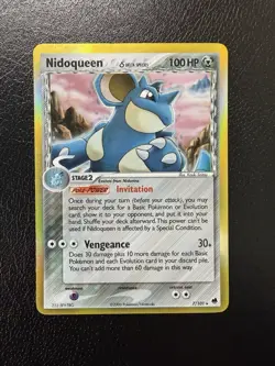 Pokemon TCG Nidoqueen (Delta Species) 7/101 Holo Rare - EX Dragon Frontiers - LP - Image 1