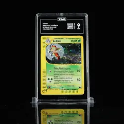 2003 POKEMON SKYRIDGE #H14 Ledian HOLO WOTC E-SERIES TAG 9 - Image 1