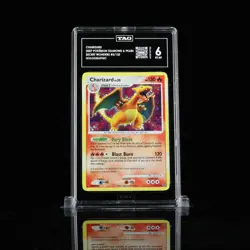 2007 POKEMON SECRET WONDERS #03 CHARIZARD-HOLO BLEED ERROR / DOUBLE SWIRL TAG 6 - Image 1