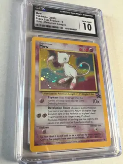 2000 MEW #9 WOTC Holo Black Star Promo BSP Pokemon League psa MINT CGC 10 Swirl! - Image 1