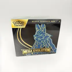 Mega Evolution Pokemon ETB Lucario Elite Trainer Box New & Sealed English - Image 1