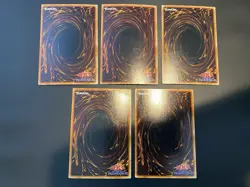 Vintage Yugioh PG-04 Gaia the Dragon Champion Ultra Rare + 4x Super Rare MP/HP - Image 5