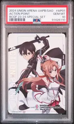 PSA 10- 2024 Union Arena Sword Art Online Action Point #AP01 - Image 1