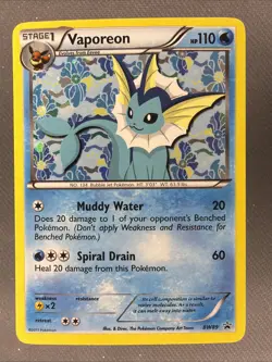 Pokemon Vaporeon BW89 Black & White Promo Holo Card - Image 1