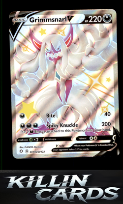 Grimmsnarl V SV116/SV122 Pokemon Shiny Holo Rare Shining Fates: Shiny Vault Card - Image 1