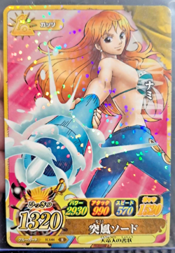 One Piece BANDAI HOLO SPARKLE REFRACTOR NAMI IC4-04 VERY EARLY CARD LUFFY CREW - Image 1