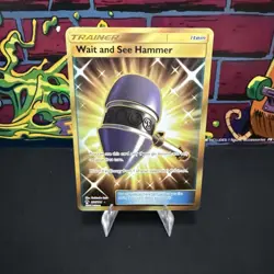 Pokemon Card - Wait and See Hammer Lost Thunder 236/214 Secret Rare - Image 1