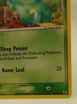 Pokemon Card Bulbasaur - 054/112 Common FireRed & LeafGreen 54/112 #M3 - Image 5