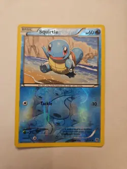Squirtle 24/135 Pokemon Plasma Storm Reverse Holo Card 2012 LP - Image 1