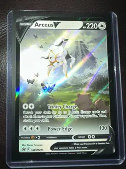 Arceus v SWSH204 Sword & Shield Promo Holo Card NM-Mint Condition - Image 1