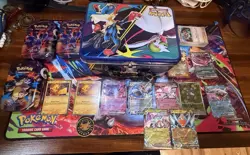 Pokemon Bulk Lot Over 500 Cards, Also 50 Holo Cards And EX Cards, 3 Empty Tins - Image 2