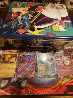 Pokemon Bulk Lot Over 500 Cards, Also 50 Holo Cards And EX Cards, 3 Empty Tins - Image 5