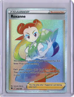 LP Roxanne (Secret) 206/189 Swsh10: Astral Radiance Holo Pokemon Trainer Card LP - Image 1