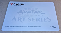Toph, the First Metalbender Art Card (Gold-Stamped Signature) Avatar MTG - Image 5