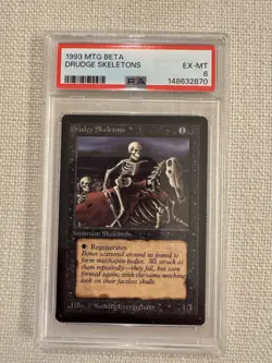 Drudge Skeletons Magic the Gathering MTG Beta PSA 6 - Image 1