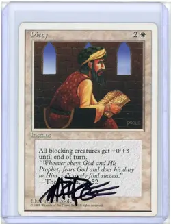 Piety Signed By Mark Poole MTG - Image 1