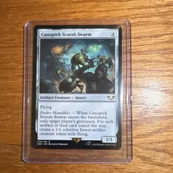 Wizards of the Coast Canoptek Scarab Swarm Artifact Rare Colorless 150/168 Warh… - Image 1