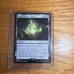 Wizards of the Coast Their Name Is Death Sorcery Rare Black 062 Warhammer 40000 - Image 1