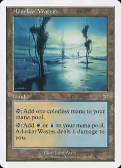 7th Edition MTG 1 Adarkar Wastes Magic - Image 1