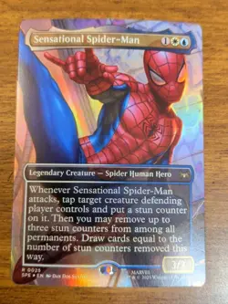 MTG Sensational Spider-Man #0025 - Borderless Foil - Marvel's Spider-Man - NM/M - Image 1