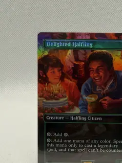 MTG Magic FOIL Delighted Halfling (Borderless) Tales of Middle-Earth LOTR 402 - Image 5