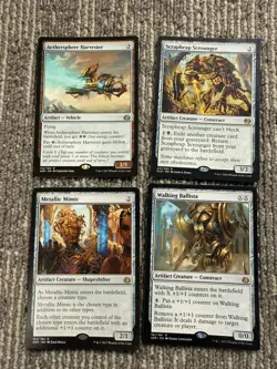 Magic The Gathering MTG Artifact Rare Lot 4 Walking Ballista Metallic Mimic - Image 1