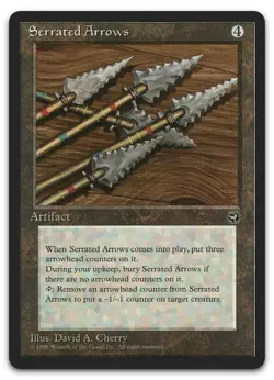 Serrated Arrows (NM) Homelands HML Magic MTG - Image 1