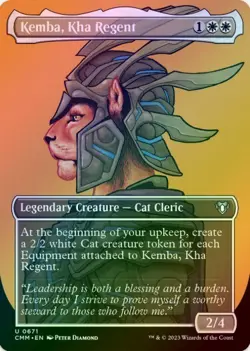 1 x Kemba, Kha Regent - Borderless - Foil - Commander Masters - LP - MTG - Image 1