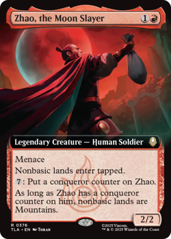 x1 Zhao, the Moon Slayer - Foil - Extended Art R MTG Avatar: The Last Airbender - Image 1