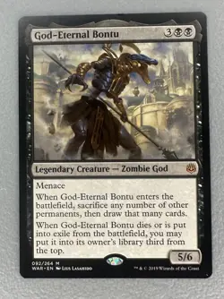 MTG - God-Eternal Bontu | War of the Spark | Mythic | Regular 092/264 | LP - Image 1