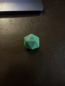 DONATELLO TEENAGE MUTNT NINJA TURLES D20 DIE SPINEDOWN PRERELEASE TMNT PURPLE - Image 1