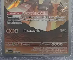 Garganacl 147/132 Pokemon TCG Mega Evolution~Illustration Rare~Gold Star - Image 2